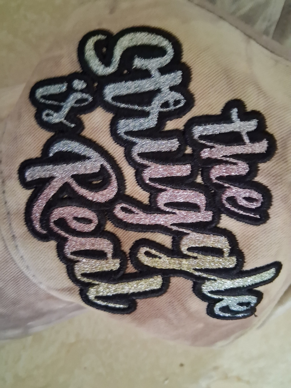 Glitter Script 'The Struggle Is Real' Pink Cap